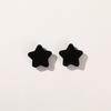 Accesorios de estrella de cinco puntas perforados tridimensionales de felpa suave francesa de alta calidad, tocado de bricolaje, cuerda para el cabello, venta al por mayor