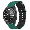 Adecuado para Samsung watch5/Huawei gt hebilla doble patrón de ola de océano correa de silicona 20 22mm correa de silicona