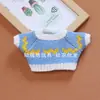 Ropa para Muñeca de Algodón de 20 cm Perro Jefe Peluche Suéter Tejido Conjunto Vestido Combinado para Muñeca Ropa para Vestir Muñeca