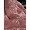 Liquidação 70/80/150 Conjunto de Tricô Estilo Francês Tweed Inspirado em Chanel: Cardigã, Colete e Saia