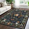 Alfombra Bohemia Imitación Cachemir Transfronteriza para Uso en el Hogar en la Sala de Estar, Alfombra Antideslizante Lavable a Máquina para el Dormitorio, Alfombra de Aislamiento para la Habitación, Alfombra Junto a la Cama