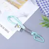 Etiqueta Tejida de Doble Capa Bloqueo de Color Cordón para Teléfono Etiqueta de Cuerda Colorida Colgante Cordón para Unidad USB Colgante Pequeño Antiperdida para Teléfono