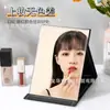 Espejo, Espejo de Maquillaje, Espejo de Escritorio Apilable, Portátil, Adecuado para Estudiantes de Secundaria, Dormitorio, Estilo Princesa, para Niñas, Tamaños Grande y Pequeño, Espejo de Tocador de Escritorio, de Una Sola Capa