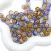Cuentas de Grieta de Hielo, Cuentas de Vidrio de Flor Rota, Cuentas Sueltas de Vidrio, Pulseras de Amistad Hechas a Mano para DIY, Cuentas Redondas, Accesorios de Cuentas Sueltas