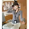 Camiseta de manga larga con botones y cuello en V Henry, moderna y elegante, para otoño e invierno, adelgazante y engrosada, adecuada como prenda interior