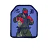 Una generación de Guan Gong leal a los soldados que luchan marca de tejido bordado insignia tela ropa accesorios para mochilas de exterior marca de tejido