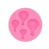Molde de Silicona con Forma de Globo Aerostático de Dibujos Animados DIY Hecho a Mano Chocolate Azúcar Invertido Decoración de Pastel Arcilla para Hornear Gotas de Gel
