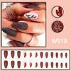 Comercio Exterior Ecológico Escarchado Flash Rojo Terciopelo Hojas Pieza de Manicura Sentido Avanzado Hermana Real Elegante Almendra Uso Armadura
