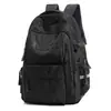 Mochila Americana Tendência Cool Padrão Escuro Fosco Estilo College para Estudantes Universitários Casais Deslocamento no Campus Viagem Casual Bolsa Escolar