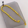 Tienda de Oro Mismo Estilo Arena Dorada Pulsera de Cintura Pequeña Collar para Mujeres Moda de Nicho Temperamento Alta Retención de Color Cadena para Clavícula Al por Mayor