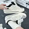 Zapatos Casuales de Lona Blancos de Moda Coreana para Otoño e Invierno 2026 para Comercio Transfronterizo