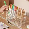 Caja de Almacenamiento de Escritorio, Estante de Almacenamiento de Lujo Ligero, Caja de Plástico para Baño, Cosméticos, Gabinete de Espejo para Baño Transfronterizo, Caja Divisoria para el Hogar