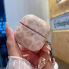 Estampado de Leopardo Transfronterizo Adecuado para Funda de Auriculares Huawei Clip2, Nueva Funda Dura de PC de Imitación de Cuero PU, Estilo de Negocios, Anticaídas