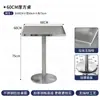 Celebridad de Internet Tienda de Té con Leche Combinación de Mesa y Silla Azul Klein Cafetería Tienda de Bebidas Especial Estilo Industrial Mesa de Acero Inoxidable