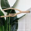 Palo para periquitos percha tronco madera dura natural palo de estación rama percha para afilar garras pájaro jaula de pájaro