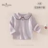 Novedades de Otoño Clase para Bebés y Niños Pequeños Ropa Infantil Clase A Niña Bebé Suave Cómoda Lunares Cuello Polo Cómodo Manga Larga Capa Base