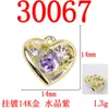 Simples Versátil Doce Cool Moda Coração Colorido Strass Pingente DIY Artesanal Joias Pulseira Colar Pingente Acessórios Materiais