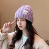 Gorro Invierno Moda Hombres y Mujeres Marca Gorro de Punto Lana Gorro Cabeza Grande Otoño e Invierno Cálido Montón Nuevo Gorro Frío Gorro de Algodón