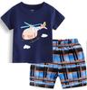 Ins Traje de Casa para Niños Calientes Amazon Europa y América Primavera y Verano Manga Corta Pantalones Cortos Pijamas Nuevos Venta al por Mayor Generación