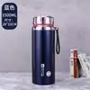 Taza térmica de acero inoxidable grado alimenticio 304, hervidor portátil grande para exteriores, taza de agua, taza de té para hombres y mujeres, 1800 ml