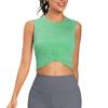 Nuevo Chaleco Deportivo Catiónico para Mujer Running Fitness Top Ombliguero Sin Mangas Entrenamiento Yoga Ropa Chaleco Mujer