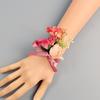 Flor de Muñeca para Boda Flor Artificial Novia Dama de Honor Flor de Muñeca Fiesta de Estudiantes Fiesta Pulsera de Perla de Imitación Elástica