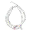 Pulsera de Perlas de Múltiples Capas Estilo Francés, Moderna y Delicada, Elegante Pulsera para Mujer, Versátil para el Uso Diario, Realza el Tono de Piel, Joyería de Estilo Lujo Ligero