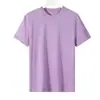 Camiseta Masculina de Algodão Penteado com Manga Curta 180g Gola Redonda Camiseta Lisa de Algodão Camiseta Básica Casual Masculina de Manga Curta