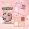 Ming Xizhi Paleta de Contorno de Quatro Cores Blush Paleta de Blush Rouge Multifuncional Blush Paleta Iluminadora Paleta de Iluminação Transfronteiriça