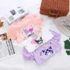 2026 Camiseta Nueva de Manga Corta Dulce y Linda de Verano para Bebé Niña Moda Casual Dulce para Niñas Ropa de Verano