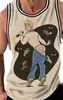 Directo de Fábrica Transfronterizo Nuevo Chaleco sin Mangas para Hombre Casual Holgado Talla Grande Estampado Digital 3D