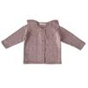 Suéter cárdigan hueco con cuello de loto para niña, suéter grueso de lana, abrigo de otoño e invierno, para niña