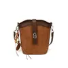 2026 Nova Bolsa Saco Color Block Retrô de Nicho Feminina de Alta Qualidade com Textura Fosca Bolsa Transversal Versátil de Ombro Único Pequena