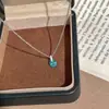 2026 Colar de Gota d'Água Azul Paraíba Mais Vendido para Acessórios Femininos Luxo Leve Nicho Estilo Princesa Exquisito Presente para Namorada Colar