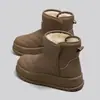 Botas de Nieve para Mujer 2026 Invierno Nuevo Estilo Botas de Algodón Engrosadas con Felpa Impermeables Antideslizantes Suela Gruesa Zapatos de Algodón Versátiles MR539