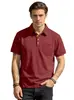 Wish Transfronteiriço Verão Europeu e Americano Masculino Novo Camisa Polo Lisa de Manga Curta com Gola Lapela, Camiseta Casual Americana Plus Size