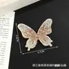 Parche de Tela de Mariposa con Pedrería de Moda de Lujo Ligero Estilo Coreano Lleno de Pedrería Accesorios para Ropa Ropa DIY Zapatos Sombreros Parche Decorativo de Bordado
