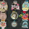 Medalhas de Ouro, Prata e Bronze Personalizadas para Jogos de Atletismo de Funcionários, Medalhas de Jogos de Maratona, Medalhas de Ouro Honorárias Personalizadas
