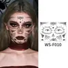 Tatuagens Adesivas de Aranha 3D Impermeáveis e Divertidas Transfronteiriças Teia de Aranha Tatuagem de Braço Maquiagem de Halloween Adesivos de Rosto