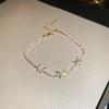 Pulsera Geométrica Redonda de Flor de Zirconia Transfronteriza Europea y Americana Estilo Retro de Moda Pulsera Joyería de Lujo Ligero Al por Mayor