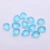 Pedras Preciosas de Vidro Dupla Face com Formatos Redondos e Irregulares Feitas Sob Medida de Fábrica, Pedra Solta em Formato de Gota de Trevo de Quatro Folhas com Superfície Dupla de Xadrez Personalização