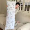 Almofada longa de veludo de leite, projetada para dormir de lado, almofada para abraçar as pernas, almofada de cabeceira para adultos, almofada de sofá removível e lavável, atacado