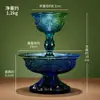 Taza Protectora Dharma de Esmalte Coloreado Suministros Budistas Instrumento de Práctica Espiritual en Casa Taza para Suministro de Agua Taza para Copa de Vino Adornos de Copa de Agua Sagrada de los Ocho Auspicios