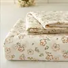 Nuevas Sábanas de Gasa Doble Capa Engrosada Individual Grado A para Maternidad e Infancia Juego de Tres Piezas para Cama Individual de Dormitorio Funda de Almohada