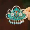 Horquilla de perla Xiangyun azul quemada de estilo antiguo, nueva horquilla china con borla lateral, clip de sentido avanzado, accesorio para el cabello, horquilla para la cabeza