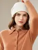 Gorro de Protección para los Oídos de Cachemira Pura para Mujer, Otoño e Invierno 2026, Gorro de Punto Versátil Estilo Coreano, Gorro de Lana Espeso y Cálido
