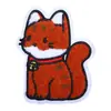 Parche de bordado de toalla lindo estilo japonés con diseños de gato y helado, parche adhesivo desmontable para decoración de ropa y bolsas, parche para bricolaje