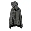 Ropa Transfronteriza Europea y Americana Comercio Exterior Al Por Mayor Sudadera con Capucha Rayas Cremallera Holgada Casual Retro Hoodie Y2K