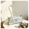 Bolso de Mano Cuadros Grande de Capacidad, Fresco y Elegante para Mujer 2026, Bolso Bandolera Estilo Ballet Adorable y Moderno con Lazo, Bolso de Hombro Baguette