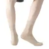 Calcetines Antibacterianos 7A para Hombre Calcetines de Media Caña Verano Algodón Delgado Absorbentes del Sudor Transpirables Calcetines de Algodón Calcetines Largos Negros para Hombre